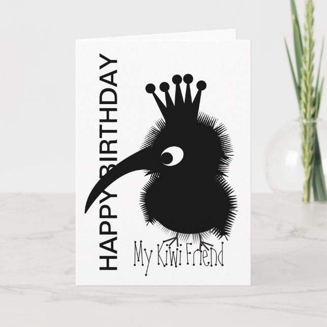 Cute Animals: Kiwi Card (Front)