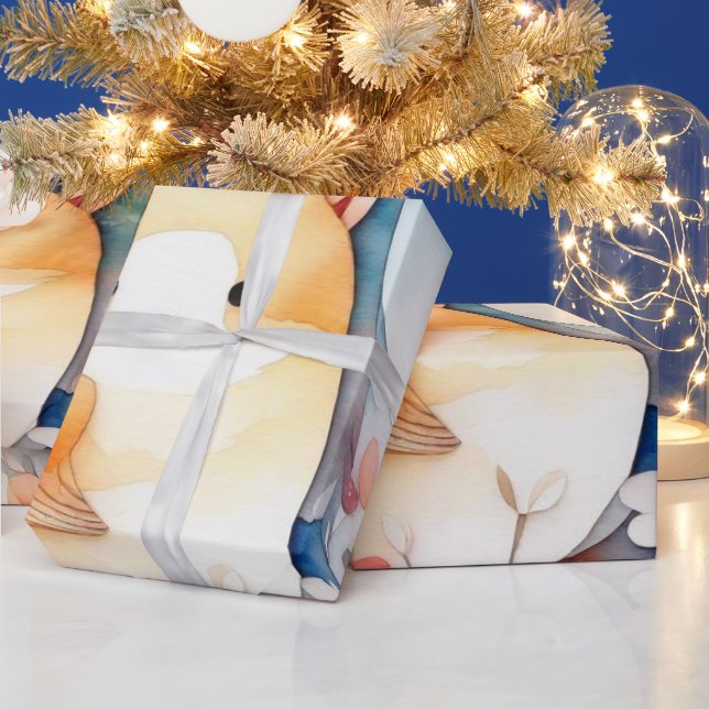Cute animals lovely Wrapping Paper (Holidays)