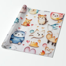 Cute animals lovely Wrapping Paper