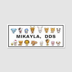 Cute Animals  Name Tag