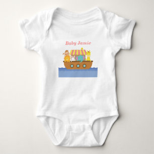 Cute Animals, Noah's Ark, for babies Baby Bodysuit