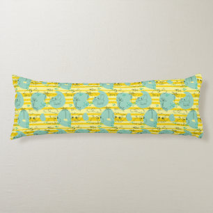 Cute animals playing with water 2 body cushion