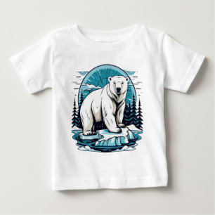 Cute animals polar bear Baby T-Shirt