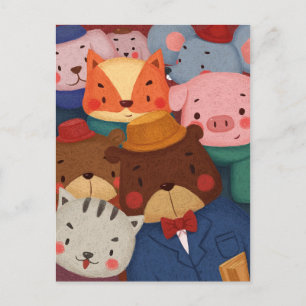 Cute Animals Postcard