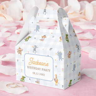 Cute Animals Safari Birthday Party Favour Box