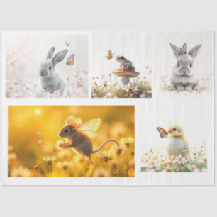 cute animals tissue paper