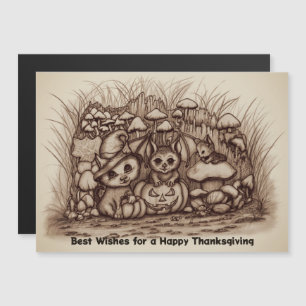 Cute Animals waiting for Thanksgiving