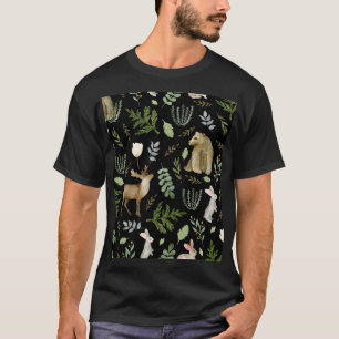 Cute Animals: Watercolor Hand Drawn. T-Shirt
