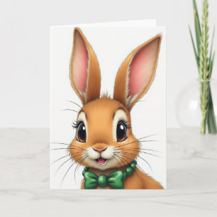 Cute Animated Animal Portrait Card