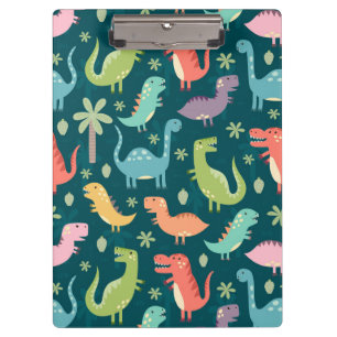 Cute Animated Dinosaurs Clipboard