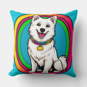Cute Animated Dog with Collar Cushion