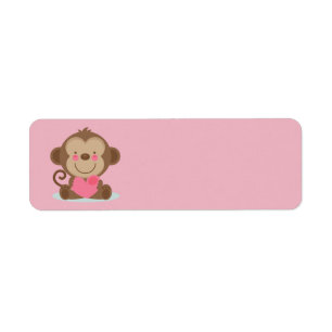 Cute Animated Valentine's Day Monkey