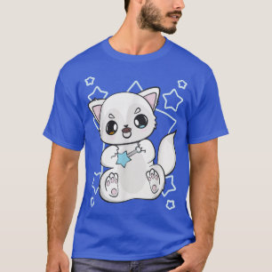 Cute Anime Arctic Fo With Magic Wand For Magicians T-Shirt