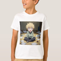 Cute Anime Boy Surprised in Messy Room – Emotional