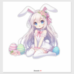 cute, anime bunny Easter