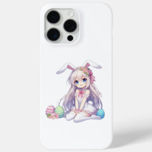 cute, anime bunny Easter iPhone 15 Pro Max Case