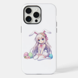 cute, anime bunny Easter iPhone 15 Pro Max Case