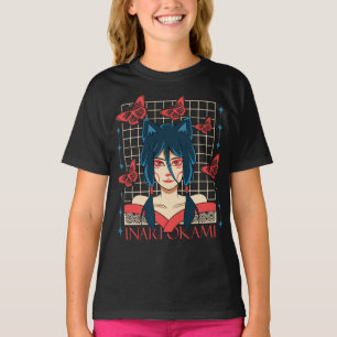Cute Anime Butterfly Girl T-Shirt Japanese Aesth
