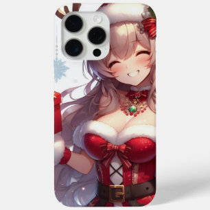 Cute anime Christmas girl iPhone 15 Pro Max Case