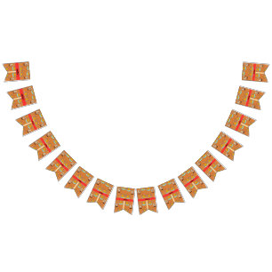Cute Anime Crescent Ramadan Bunting Banner