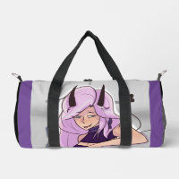 Cute Anime Demon Girl Character Duffel Bag