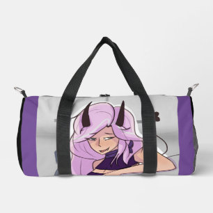 Cute Anime Demon Girl Character Duffel Bag