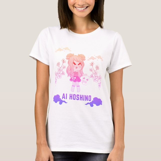 cute anime design ai hoshino T-Shirt (Front)
