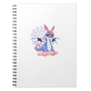 Cute Anime Dragon Bunny Easter Shirt Toddler Girl  Notebook
