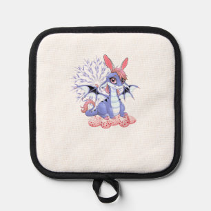 Cute Anime Dragon Bunny Easter Shirt Toddler Girl Pot Holder