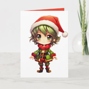Cute Anime Elf Card