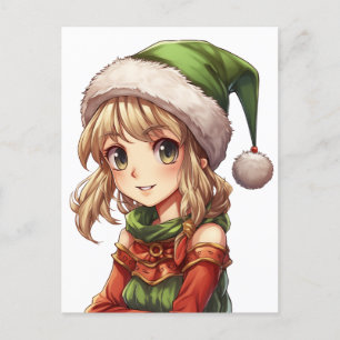 Cute Anime Elf Postcard
