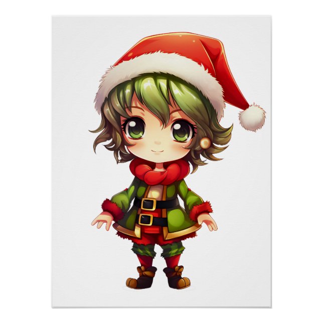 Cute Anime Elf Poster (Front)