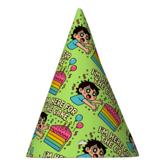 Cute Anime Eyes Birthday Cake Lover Party Hat