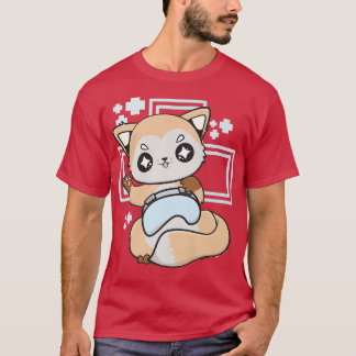 Cute Anime Fo With Game For Computer Player And Ga T-Shirt