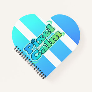 Cute Anime Gamer Boy Pixel Calm Notebook