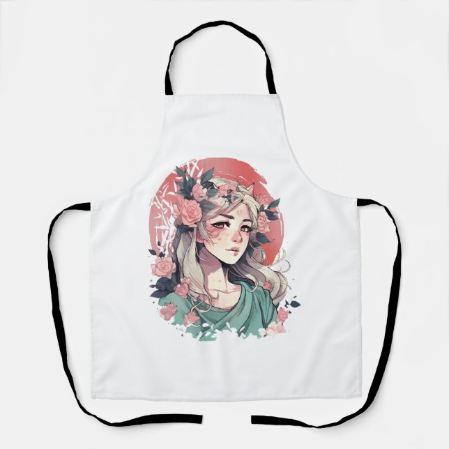 Cute Anime Girl Apron (Front)