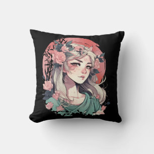 Cute Anime Girl Cushion