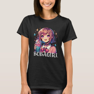 Cute Anime Girl Holding Bubble Tea T-Shirt
