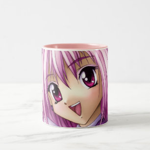 Cute Anime Girl Maid Two-Tone Coffee Mug