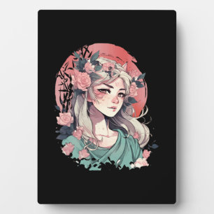 Cute Anime Girl Plaque