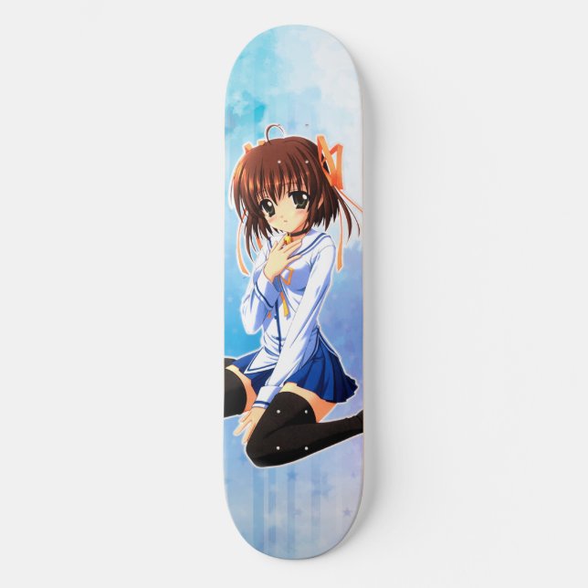 Cute anime girl skateboard (Front)