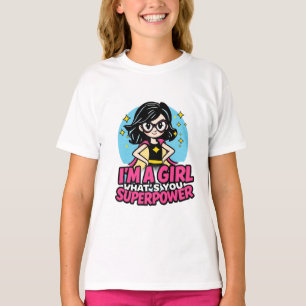 Cute Anime Girl Superpower Aesthetic Graphic Desig T-Shirt