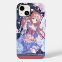 Cute Anime Girl Under A Cherry Blossom Tree