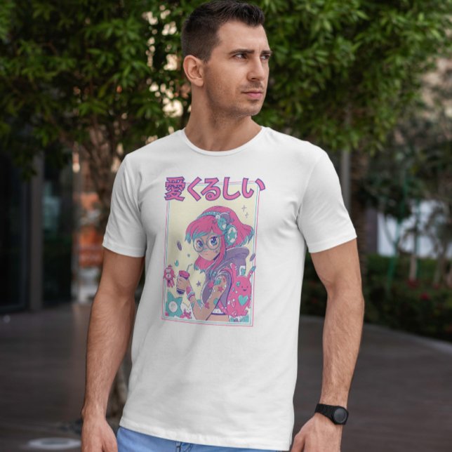 Cute Anime Girl With Glasses T-Shirt (Creator Uploaded)