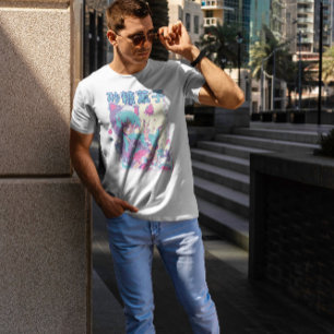 Cute Anime Girl With Plushie T-Shirt