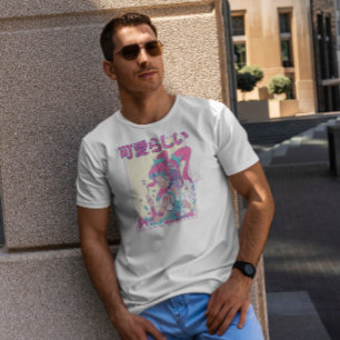 Cute Anime Girl With Plushie Toys T-Shirt