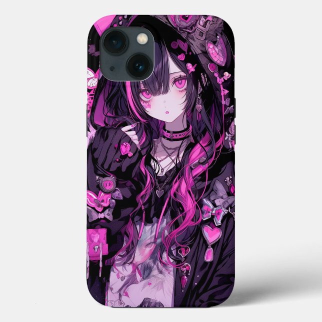 Cute Anime Goth Girl Case-Mate iPhone Case (Back)