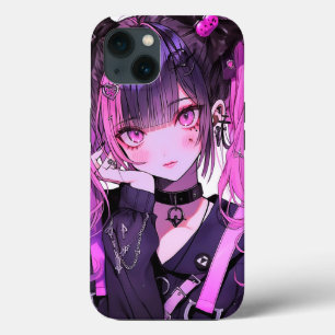 Cute Anime Goth Girl iPhone 13 Case
