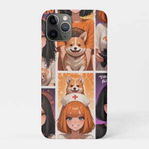 Cute Anime Halloween Collage Art Spooky Girls & iPhone 11 Pro Case