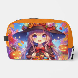 Cute Anime Halloween Witch Dopp Kit